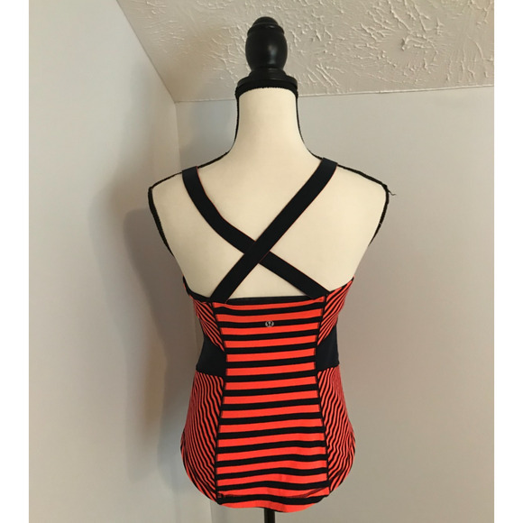 Lululemon Work It Out Tank Sea Stripe Light Flare Inkwell/Classic Stripe Light-8 - Picture 4 of 10